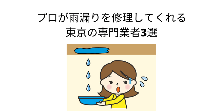 東京でおすすめの雨漏り専門修理業者3社を解説 評判 口コミや費用相場について 不動産購入の教科書