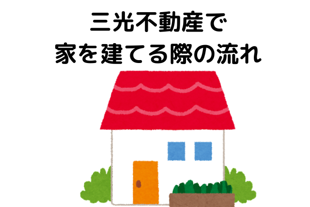 三光不動産で家を建てる際の流れ