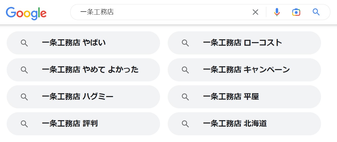 Googleの検索結果